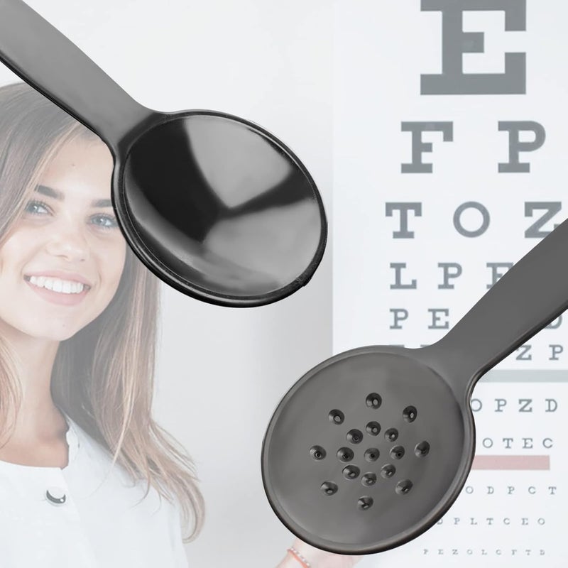 Cualfec Eye Chart,Eye Exam Chart,Snellen Eye Chart Snellen Eye Chart,Eye Chart with Pinhole Eye Occluder 20 Feet Optical Eye Test Reusable Wooden Frame Canvas Eye Chart for Kids and Adults - Image 4
